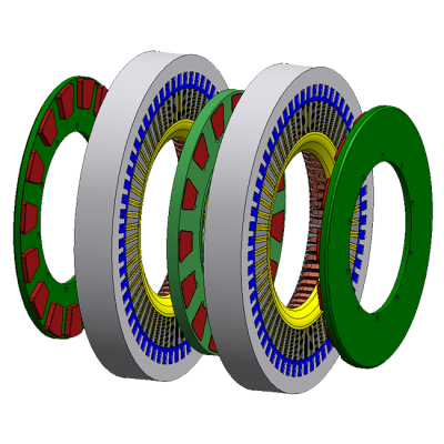 (d) Multistage machine composed of n elements of the case (b)